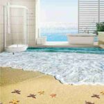 3D Beach View Epoxy Flooring