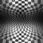 3D Chessboard Vinyl Floor PSH