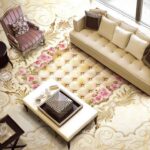 3D Classic Cream Mural Epoxy Flooring