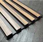 FP-199 Ash Fluted Panel Black Background