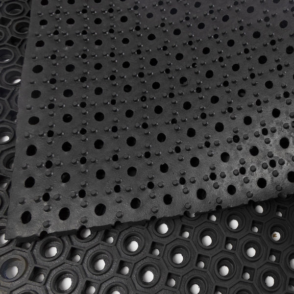 Rubber Mat With Rim Heavy Duty Rubber Ring Mat | Small Holes | Octagon Form (Octo Mat ...