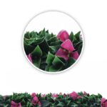 Pink Flower On Green Nylon Decorative 40X40 Inches Artificial Grass – Image 2