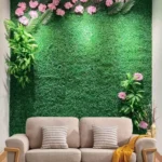 Plastic Flower Artificial Green Wall For Decoration